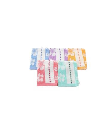 YSN 10 PIECE Fluffy TERRY WASH CLOTH WASH GLOVE FACE TOWEL SOAP RAG WASH STAIN Flowers