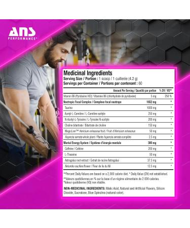 Rave Energy Supplement - 60 Servings Sugar-Free Focus & Memory Boost - Pink Lemonade Flavor - Buy Online on GoSupps.com