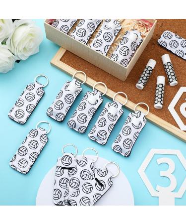 18 Sets Natural Bulk Lip Balm & Moisturizing Lipstick Keychain Holders - Perfect Gift for Teens & Adults | Sports Party Supply (Volleyball - Buy Online on GoSupps.com
