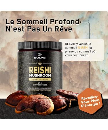 Solve Labs Premium Reishi Extract Powder 51% Beta-D-Glucans Extract 10:1 Zero Load and Additive 100G 3 Months Supply - Buy Online on GoSupps.com