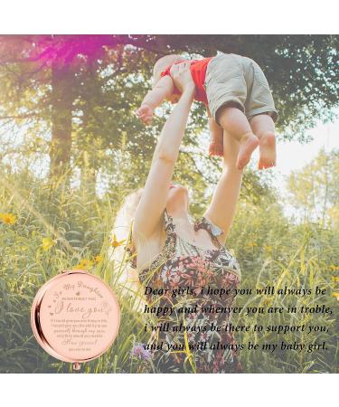 Inspirational Gifts for Daughter - Valentine's Day, Birthday, Engagement, Graduation - Compact Makeup Mirror - Buy Online on GoSupps.com