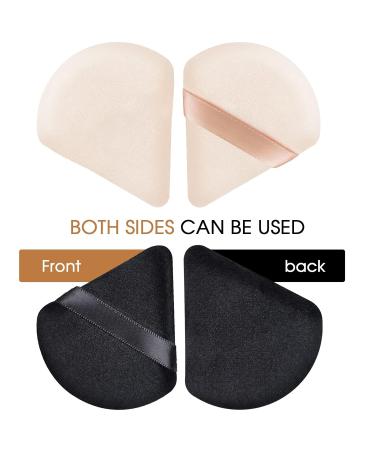 Triangle Makeup Powder Puff - Soft Velours Triangle Applicator for Flawless Face Finish | Quosten Tro - Buy Online on GoSupps.com