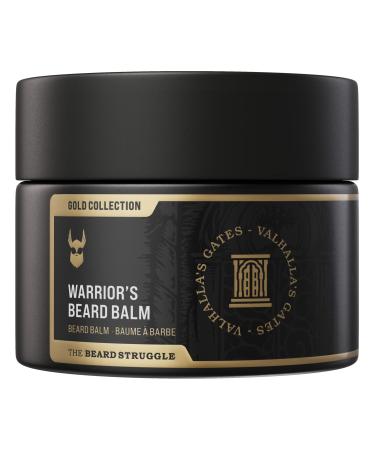 The Beard Struggle Warrior s Beard Balm - Gold Collection Valhalla's Gates - Non-Greasy Low-Hold Formula Luxurious Cologne-Grade Fragrances 100% Natural and Plant-Based Ingredients - 50g Gold - Valhalla's Gates