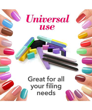 16 Pcs Nail Files & Buffers Set - OVLUX Professional & Home Nail Buffer Block Tool - Double Sided Grit Files for Natural Nails - 7 Step Nail Strips - Buy Online on GoSupps.com