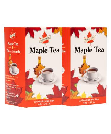 Turkey Hill Sugarbush Premium 100% Pure Canadian Maple Infused Tea (Pack of 2 40 Count) Maple Tea