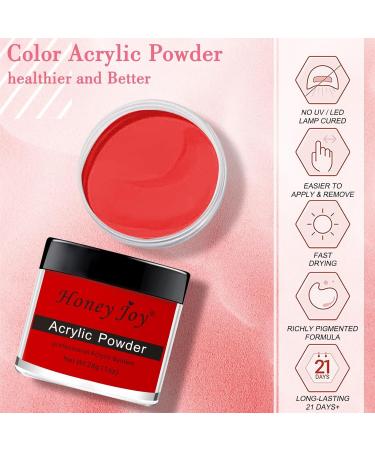 28g/box Professional Acrylic Nail French Manicure Powder Set - White, Clear, Red, Nude | HJ-NAP017 (No.7) - Buy Online on GoSupps.com