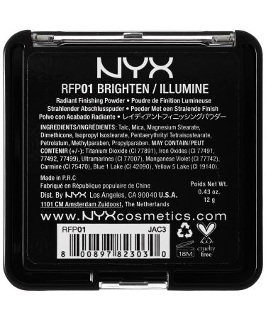 NYX Radiant Finishing Powder Brighten 0.43 oz - Professional Makeup - Buy Online on GoSupps.com