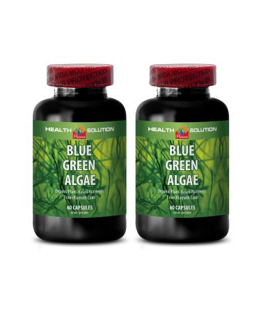 Klamath Blue Green Algae Capsules - Blue Green Algae - Boost The Immune System - Blue Green Algae - Blue Green Algae Supplement - Immune Support Supplement - Immune Booster - Blue Algae - 2B 60 Caps