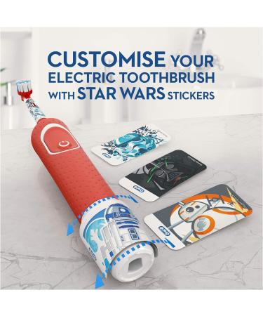 Oral-B Kids Electric Rechargeable Toothbrush with Disney Star Wars Characters - Ages 3+ | UK 2 Pin Plug | Stocking Filler - Buy Online on GoSupps.com