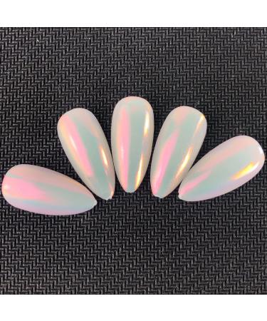 Holographic Rainbow Nail Glitter Powder for Chrome Manicure - Neon Effect Flakes Decoration - Buy Online on GoSupps.com