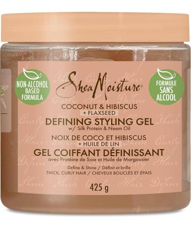 Shea Moisture Coconut & Hibiscus Curl & Shine Gift Set with Shampoo & Conditioner for Thick Curly Hair 384 ml (Pack of 2) & Coconut & Hibiscus Defining Hair Styling Gel with Flaxseed 425 g - Buy Online on GoSupps.com