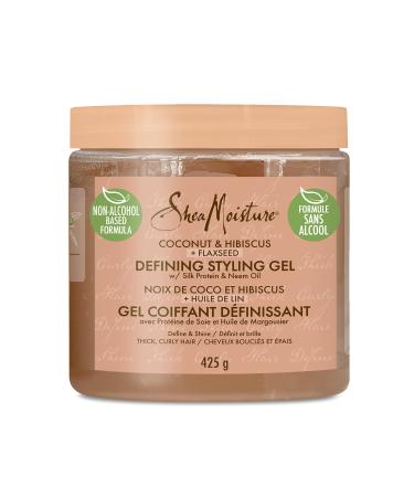 SheaMoisture Defining Styling Gel For Thick  Curly Hair Coconut and Hibiscus Paraben-Free Frizz Control Styling Gel 15 oz 15 Fl Oz (Pack of 1) - Buy Online on GoSupps.com
