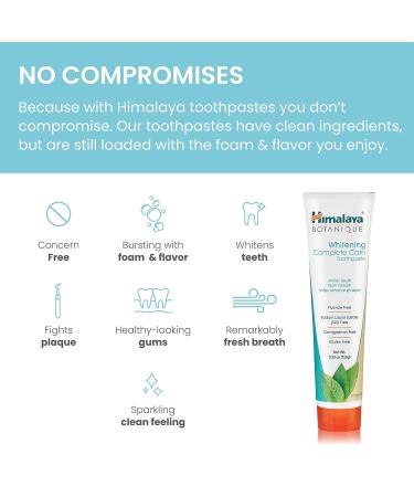 Botanique Whitening Simply Mint - Natural Fluoride & SLS Free Toothpaste for Oral Health | Vegetarian & Vegan | 150g Pack - Buy Online on GoSupps.com