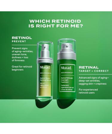 Murad Retinal ReSculpt Overnight Treatment - Advanced Face and Neck Serum with Encapsulated Retinal Kangaroo Paw Olive & Oat Smooths Deep Wrinkles and Crepey Skin & Lifts Sagging Skin 1 Fl Oz (Pack of 1) - Buy Online on GoSupps.com