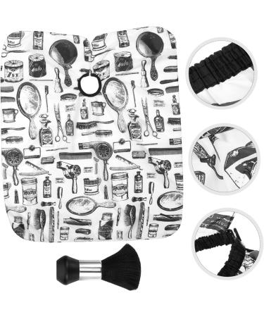 Beaupretty Haircut Shawl Set - Versatile Haircutting Cape Apron & Brush for Salon & Home Use | International Shipping Available - Buy Online on GoSupps.com