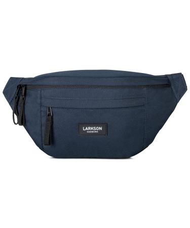 Larkson fell -out pocket women & men blue - ole - hip pocket for sports outdoor city - belt bag stylish for festival - crossbody bag with belt - water -repellent dark blue