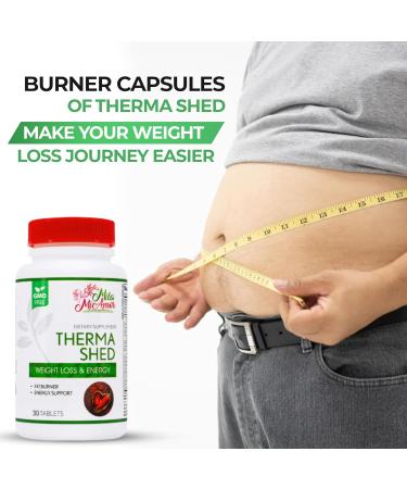 Mila Miamor Therma Shed Energy & Metabolism Support Supplement with Chitosan Yerba Mate Garcinia & Guarana | Non-GMO | 60 Tablets - Buy Online on GoSupps.com