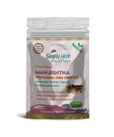 Manjistha Capsule (600 Capsules) 600 count (Pack of 1)