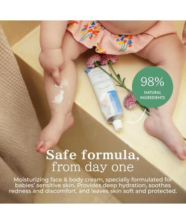 MINOIS PARIS Gentle Cream for Newborn and Kids | Face and Body Lotion Cream Made in France with Shea Butter Sweet Almond & Orange Blossom | Organic for Sensitive Skin Toddler Moisturizer 3.4 fl oz - Buy Online on GoSupps.com