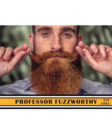 Professor Fuzzworthy's Gentleman's Face & Beard Oil Serum - Natural Organic Grooming for Normal Curly Dry Hair & Sensitive Skin | Sulfate & Paraben Free - Buy Online on GoSupps.com