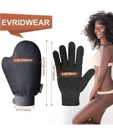 Evridwear Self Tanning Mitt Applicator Kit - Exfoliating Glove for Streak-Free Tan - Buy Online on GoSupps.com