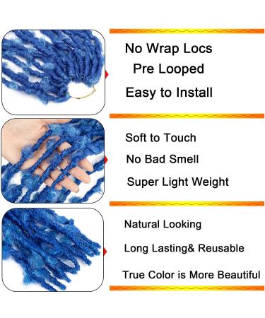 Blue Butterfly Locs Crochet Hair 36 Inch for Black Women - 5 Pack Faux Locs Crochet Braids - Buy Online on GoSupps.com