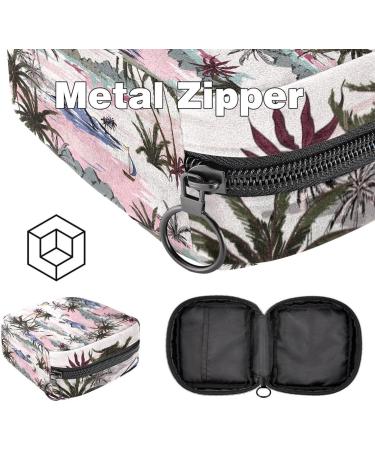 Menstrual Bag with Zipper for Women & Girls - Beautiful Island Design | International Shipping Available - Buy Online on GoSupps.com