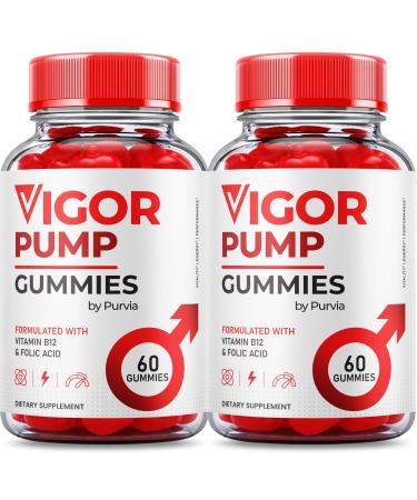 (2 Pack) Vigor Pump Gummies Vigor Pump Gomitas VigorPump Advanced Strength Formula for Overall Wellness Support Vigor Pump Gummies Maximum Performance Blend Vigor Pump Gummy Made USA (120 Gummies)