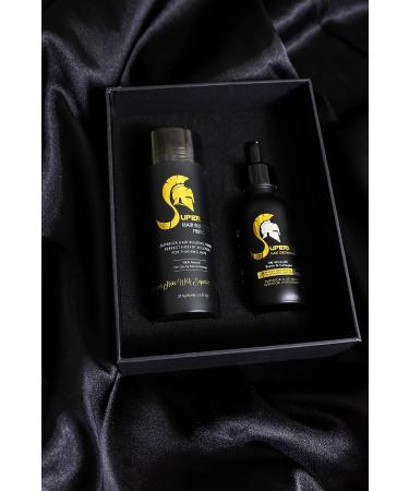 Hair Building Fibers + Hair Growth Oil with 5% Minoxidil Biotin Collagen - Hair Loss Treatment for Women & Men - Black - Buy Online on GoSupps.com