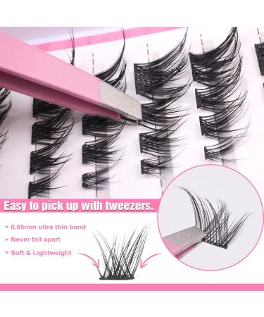 D.I.Y. Lash Extension Kit with Lash Bond and Seal, Tweezers & Manga Cluster Lashes - Mavphnee 16A - Buy Online on GoSupps.com