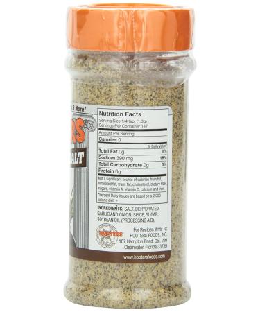 Hooter's Seasoning Salt 6.5oz (Pack of 6) - Authentic Blend for Flavorful Dishes - Buy Online on GoSupps.com
