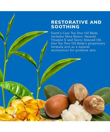 Earth's Care Tea Tree Oil Balm 0.12 oz - Natural Healing & Skin Relief - Buy Online on GoSupps.com