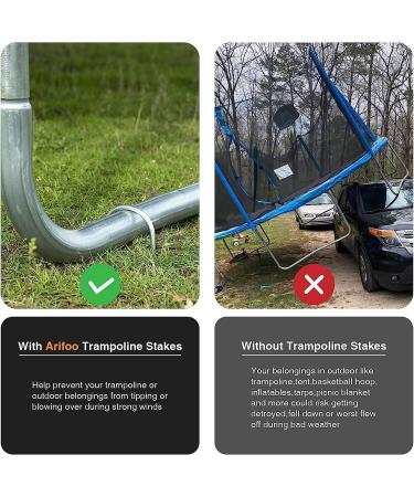 Heavy Duty Trampoline Wind Stakes - Safety Ground Anchor 8pcs - Buy Online on GoSupps.com