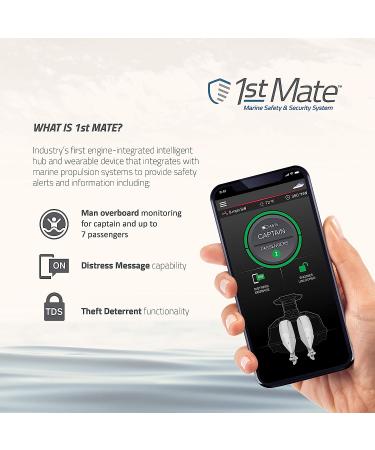 1st Mate Wearable Accessories for Mercury SmartCraft Engines | Wristband & Carabiner Clip | Captain Approved - 8M6007945 - Buy Online on GoSupps.com