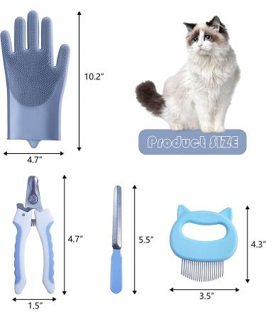 KlerRoem Cat Bathing Bag- Anti-Bite & Anti-Scratch Mesh Grooming Bag for Cats Under 11 lbs (Grey) - Buy Online on GoSupps.com