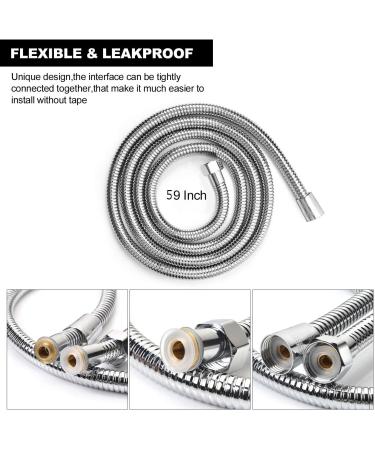 Enema Cleansing Kit with 59-Inch Shower Hose & Attachment - Handheld Bidet Douche Cleaning System for Home Use - Buy Online on GoSupps.com