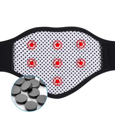 Neck Support with 9 Self-Heating Magnets | Adjustable Unisex Neck Warmer for Pain Relief & Cold Protection | Magnetic Therapy Bandage in Black - Buy Online on GoSupps.com