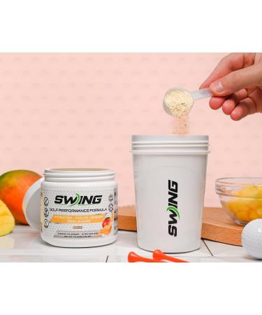 Swing Energy Performance Drink - 180mg Natural Caffeine | Pre-Workout Mango Flavor | Vitamins Minerals Hydration Joint Health & Energy Boost - Buy Online on GoSupps.com