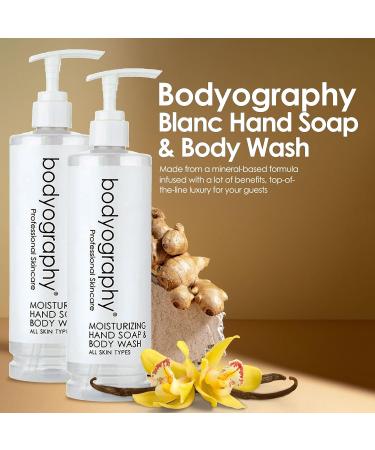 Bodyography Blanc Pump Bottle - Deep Moisture Body Wash & Hand Soap for Dry Skin | Shop Internationally - Buy Online on GoSupps.com