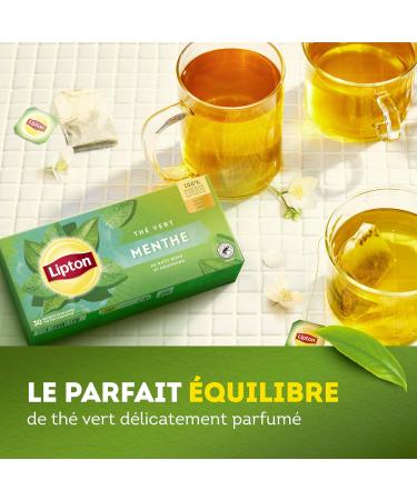 Lipton Green Tea Green Tea from Asia Cold or Hot Infusion Mint Taste Freshness 100% Natural Origin Ingredients 30 sachets - Buy Online on GoSupps.com