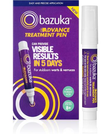 Bazuka Advance Treatment Pen - Fast Relief for Stubborn Warts and Verrucas - Buy Online on GoSupps.com