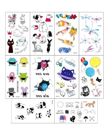 Konsait 300+ Temporary Tattoos for Kids - Animal Fruit Butterfly Monster Fairy Unicorn Panda Whale Theme - Birthday Party Favors for Boys and Girls - Buy Online on GoSupps.com