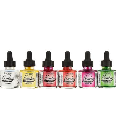 Dr. Ph. Martin's Bombay India Ink Set 1 - 12 Bottles of 1.0 oz Set 1 Colors - Buy Online on GoSupps.com