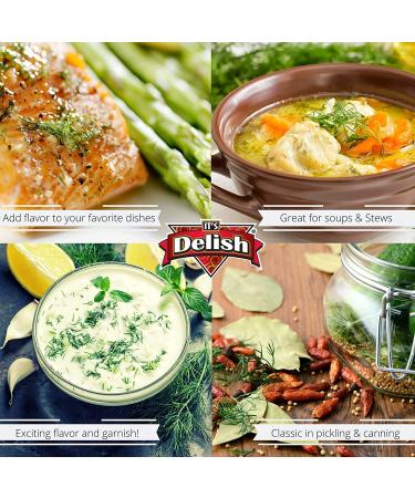 Its Delish Dried Dill Weed 20 Lbs Bulk Bag - Premium All Natural Fresh Dry Dill Spice for Soups, Fish, Chicken, Salad Dressing, and Dips - Gourmet Kosher Spices - 320 Ounce - Buy Online on GoSupps.com