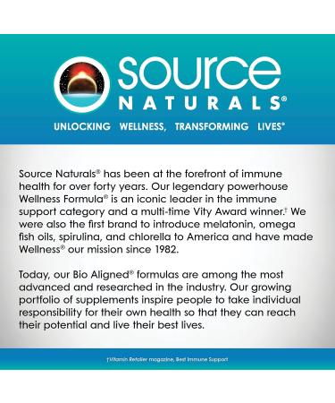 Source Naturals Wellness D-mmunity Bio-Aligned Vitamin D Immune Formula Supports Optimal Absorption and Utilization* - 60 Vegetarian Capsules - Buy Online on GoSupps.com