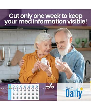 Shop PILL IT Daily Scratch Off Stickers | Pill Reminder & Medication Tracker for Kids Pets & Travel - Buy Online on GoSupps.com