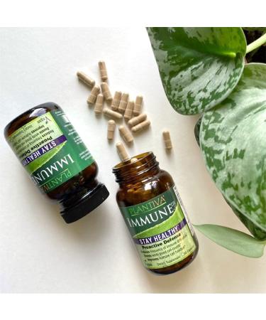 Plantiva ImmuneDx - Vegan Immune Boost Supplement with Echinacea & Ginseng - 60 Capsules - Buy Online on GoSupps.com
