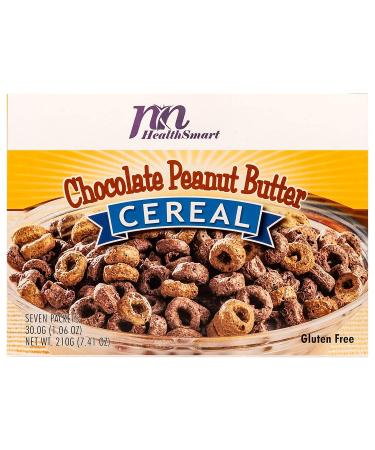 HealthSmart High Protein Chocolate Peanut Butter Cereal - 15g Protein, Low Calorie, Low Sugar, Low Fat, Low Carb, Gluten-Free, Keto Diet Friendly - 7 Count Box - Buy Online on GoSupps.com