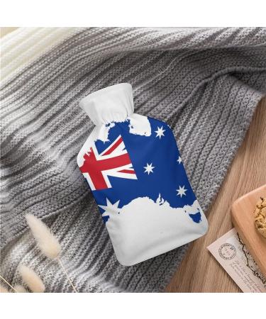 British Flag Hot Water Bottle with Plush Cover - Ideal Hand Warmer for Adults & Children - 26.5x15.3cm - Buy Online on GoSupps.com