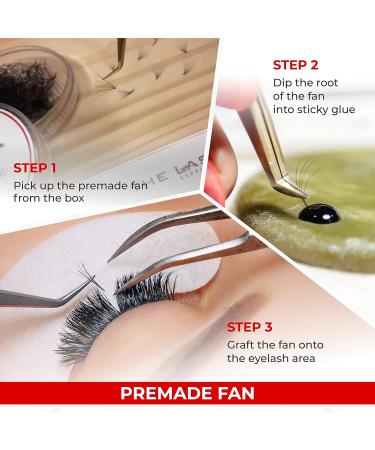 Premium Premade Fan Eyelashes Mixed Length Pack - 6D to 14D | C/CC/D Curl 8-20mm | 0.03/0.05/0.07 Thickness | Wispy Loose Eyelash Extensions - Buy Online on GoSupps.com